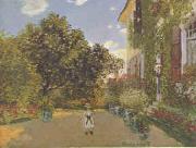 Claude Monet Artist s House at Argenteuil  gggg Spain oil painting reproduction